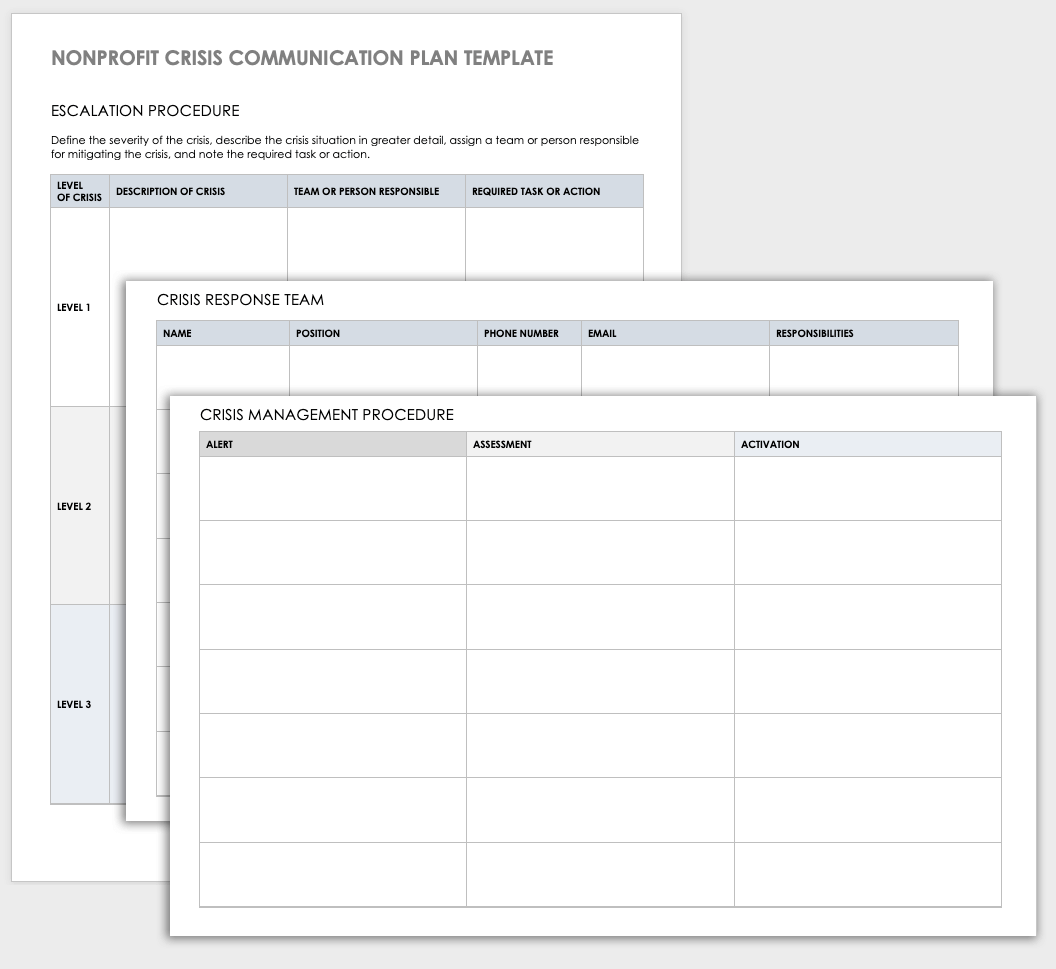 Nonprofit Crisis Communication Plan Template