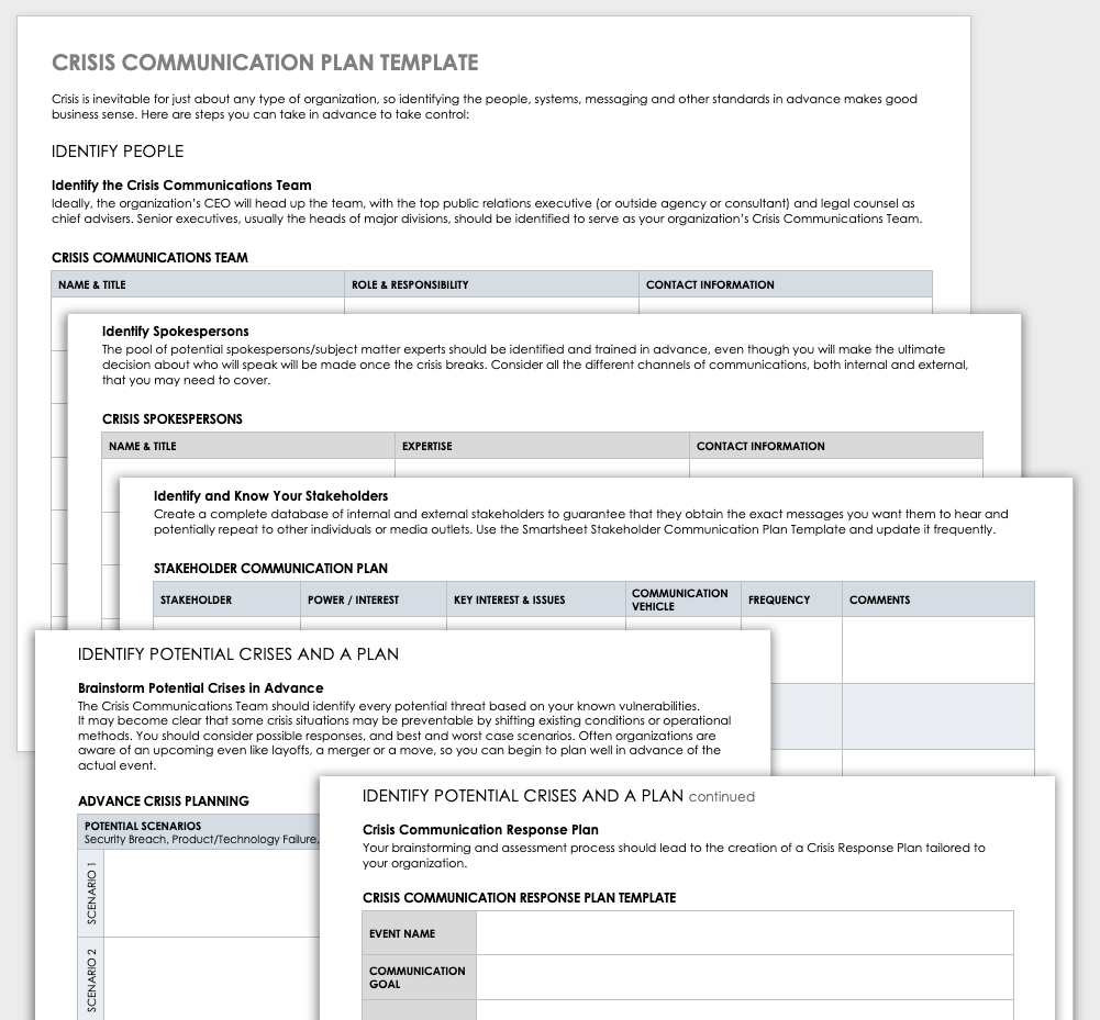 Crisis Communication Plan Template