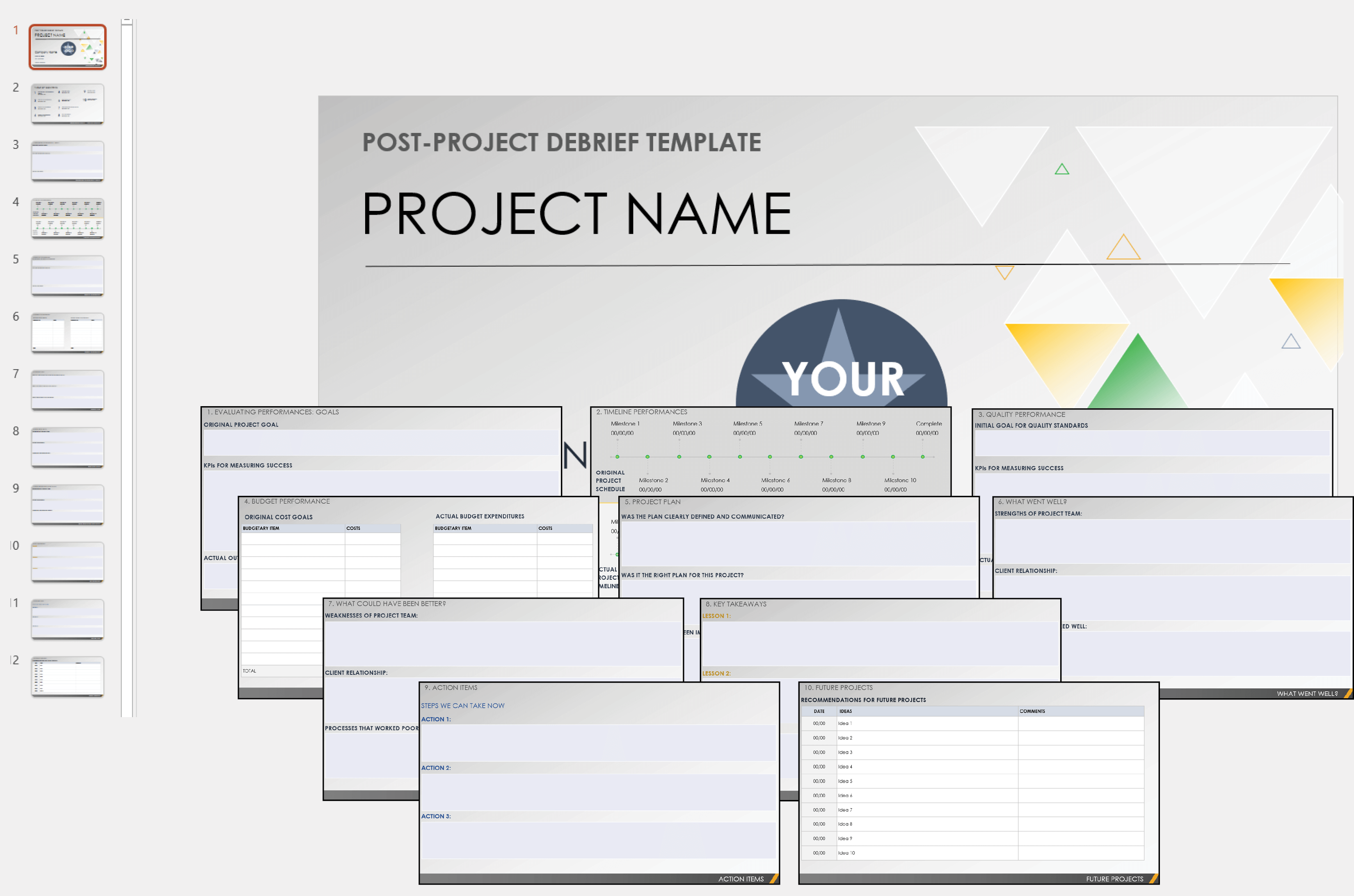 Post Project Debrief Template