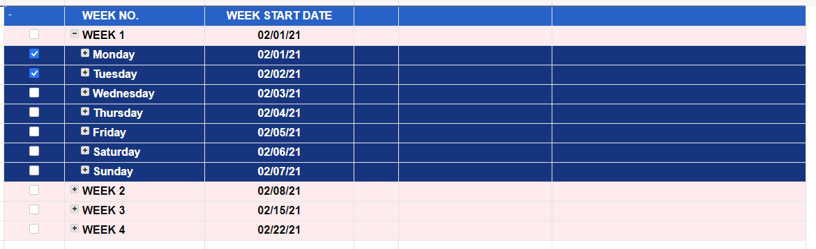 schedule smartsheet whole