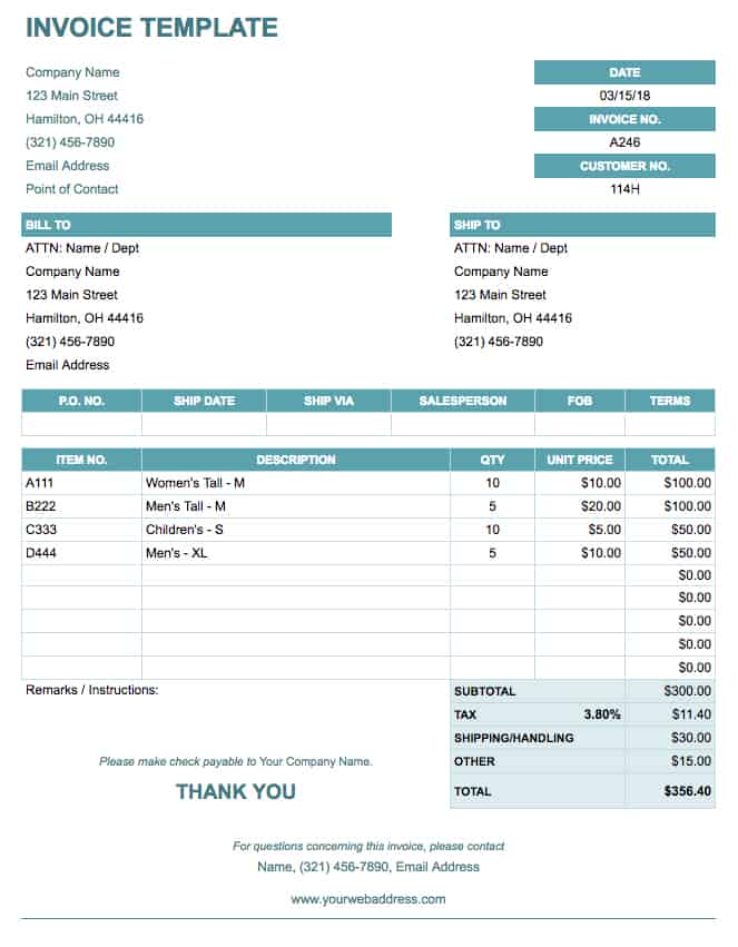 Invoice Template 