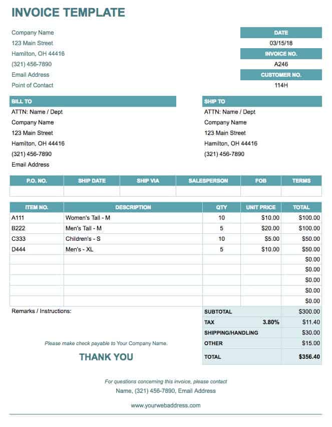 Invoice Template