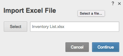 Import Excel File