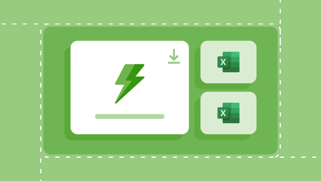 Template download icons for Microsoft Excel