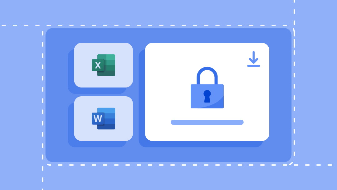 Template download icons for Adobe Acrobat Reader, Excel, and Smartsheet.