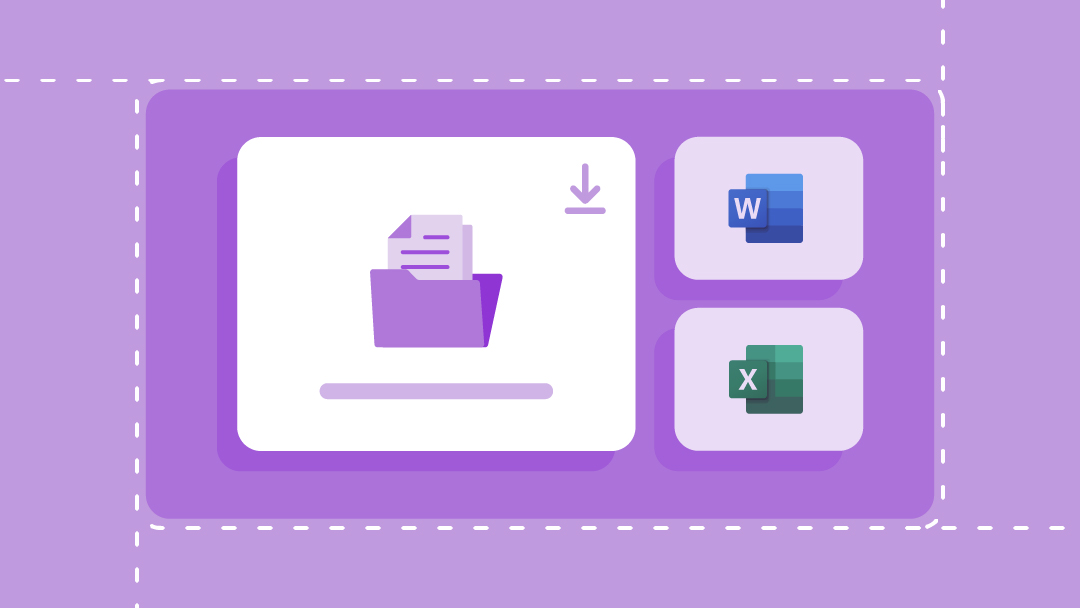 A reorganized dataset, plus download icons for Smartsheet and Excel.